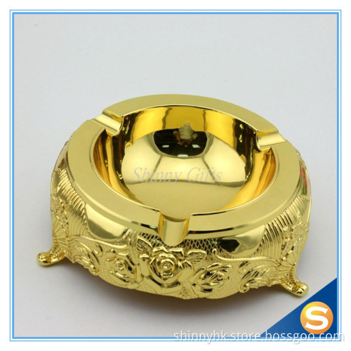 Shinny Gifts Metal Enamel Custom Made Ashtray for Home Decoration